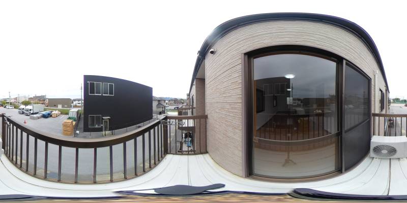 パノラマ画像バルコニー