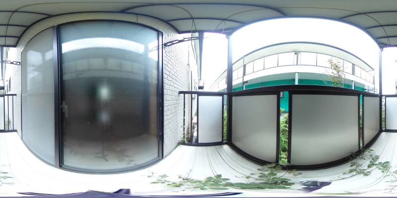 パノラマ画像バルコニー