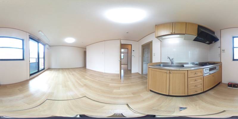 パノラマ画像キッチン