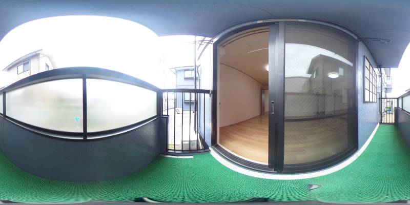 パノラマ画像バルコニー