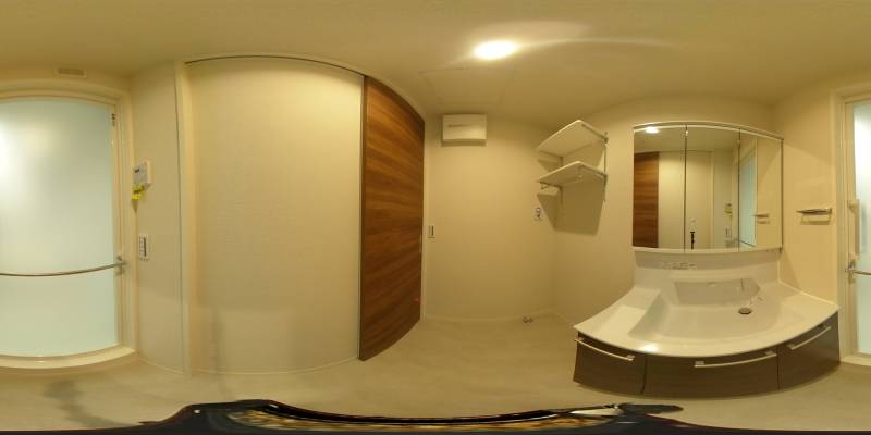 パノラマ画像洗面所