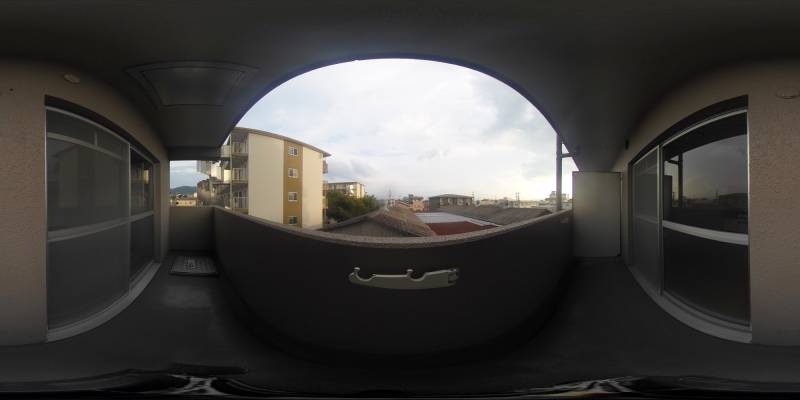 パノラマ画像バルコニー