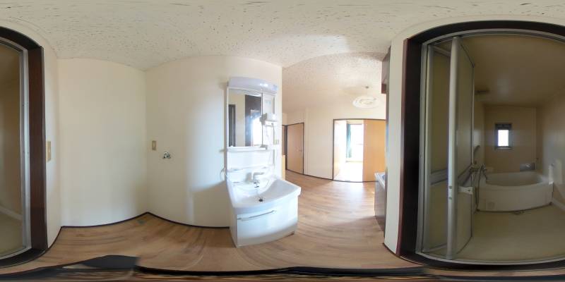 パノラマ画像洗面所