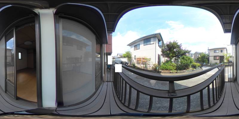 パノラマ画像バルコニー