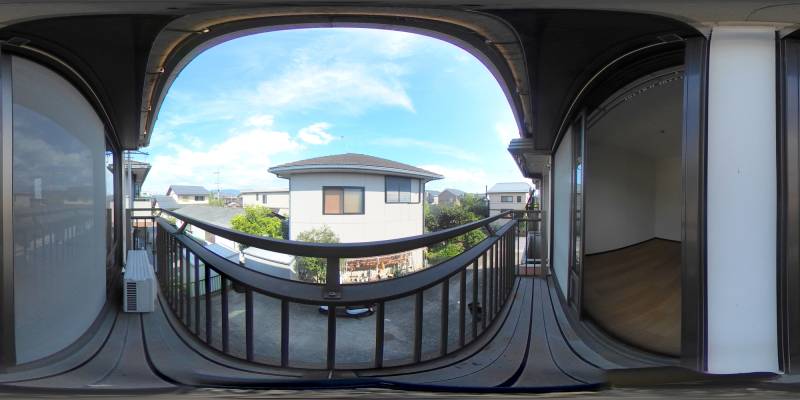 パノラマ画像バルコニー