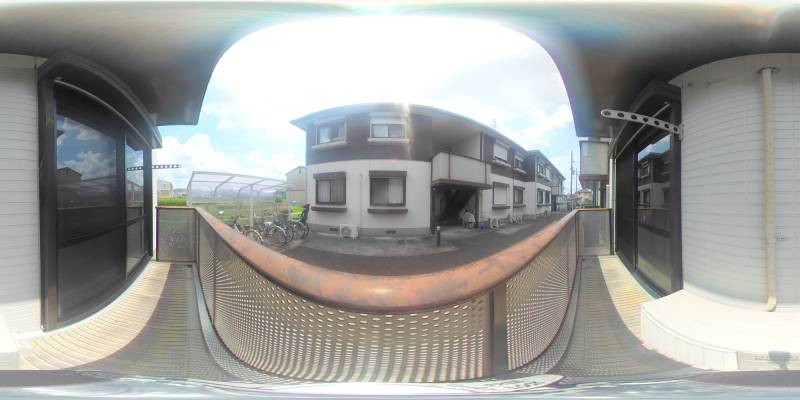 パノラマ画像バルコニー