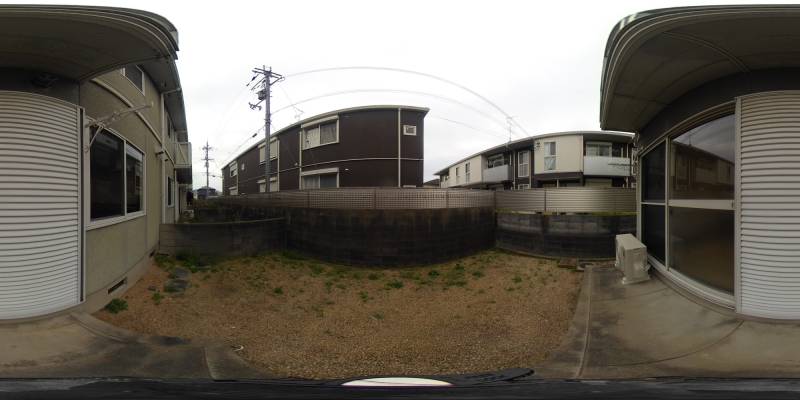 パノラマ画像庭