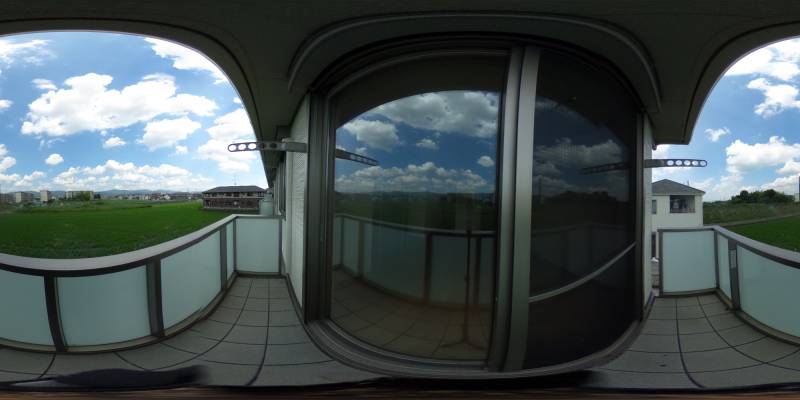 パノラマ画像バルコニー