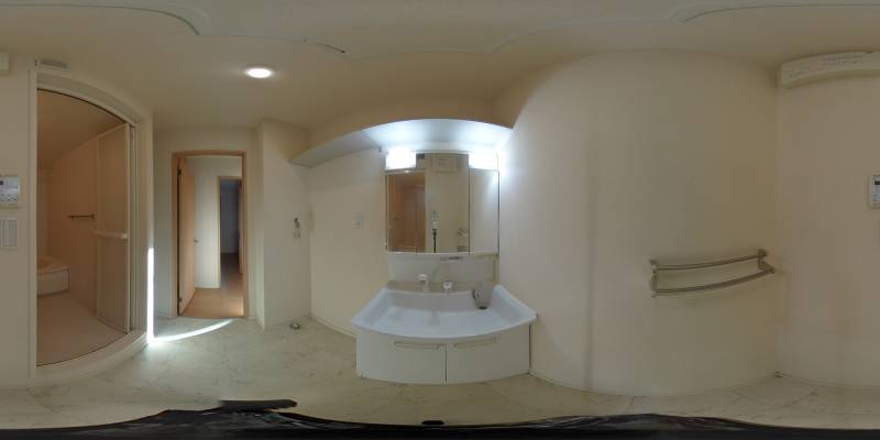 パノラマ画像洗面所