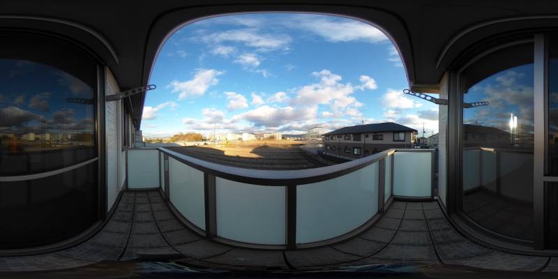 パノラマ画像バルコニー