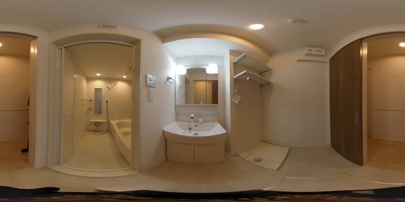 パノラマ画像洗面所