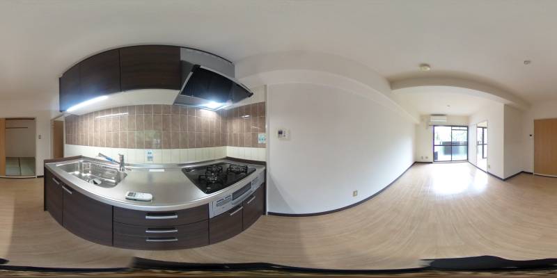 パノラマ画像キッチン