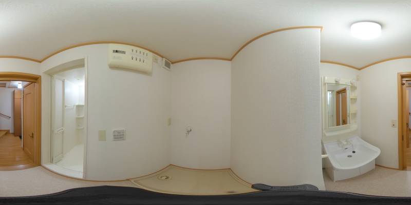 パノラマ画像洗面所
