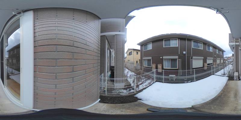 パノラマ画像バルコニー