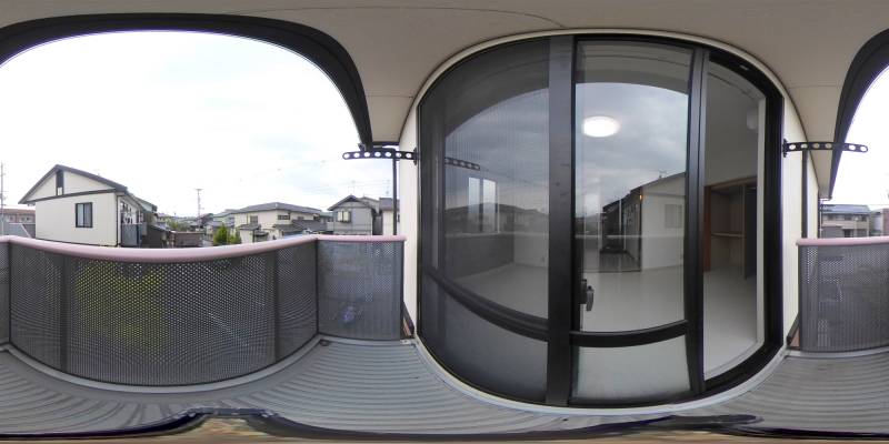 パノラマ画像バルコニー