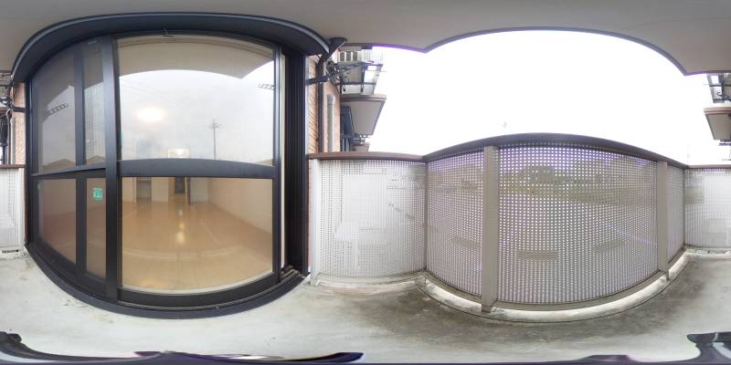 パノラマ画像バルコニー