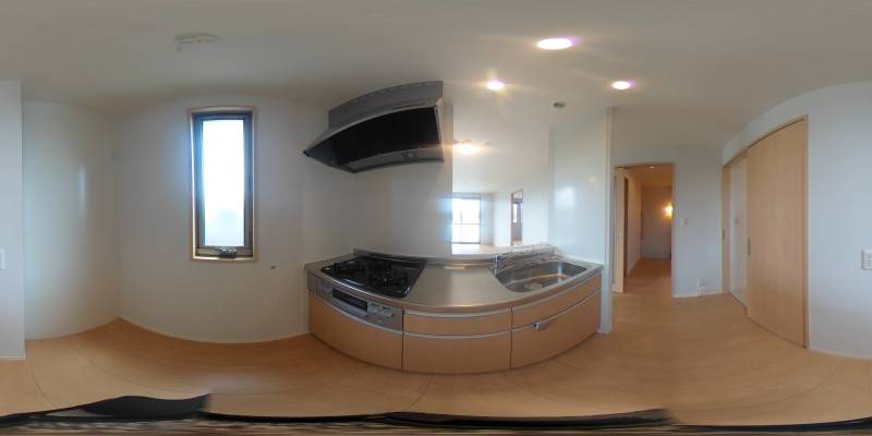 パノラマ画像キッチン