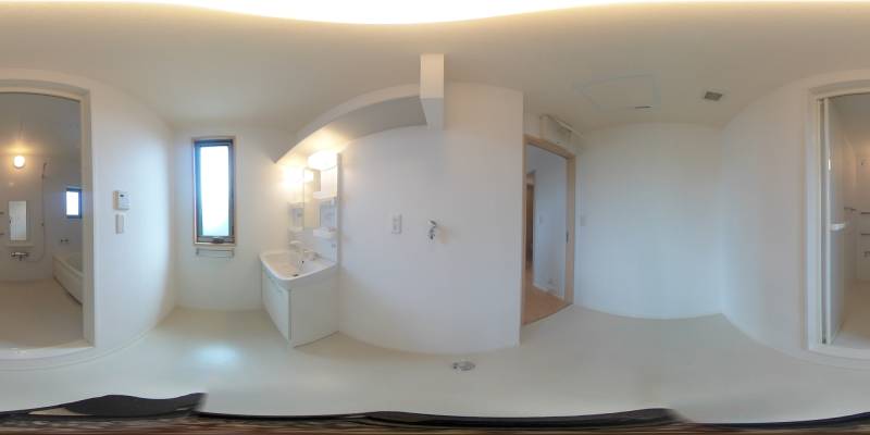 パノラマ画像洗面所