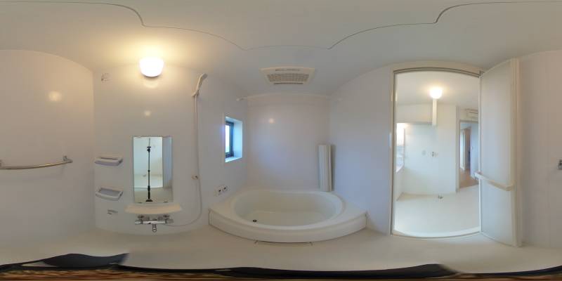 パノラマ画像バスルーム