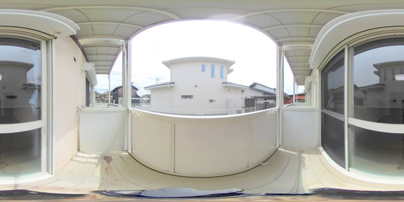 パノラマ画像バルコニー