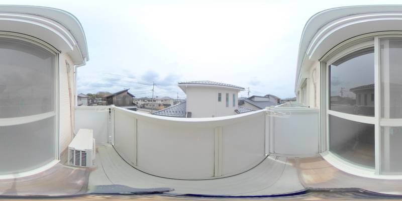 パノラマ画像バルコニー