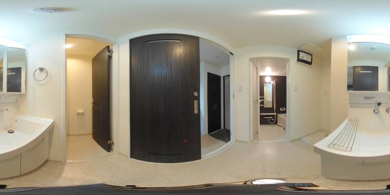 パノラマ画像洗面所