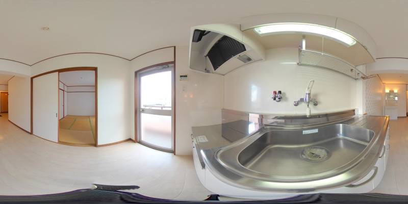 パノラマ画像キッチン