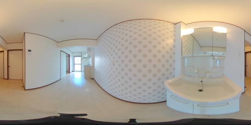 パノラマ画像洗面所