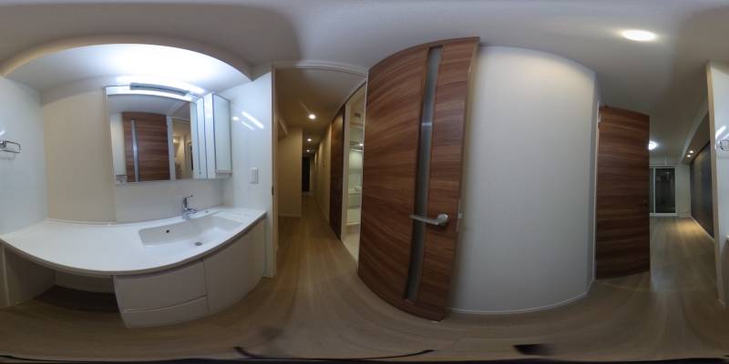 パノラマ画像洗面所