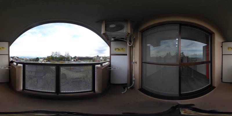 パノラマ画像バルコニー