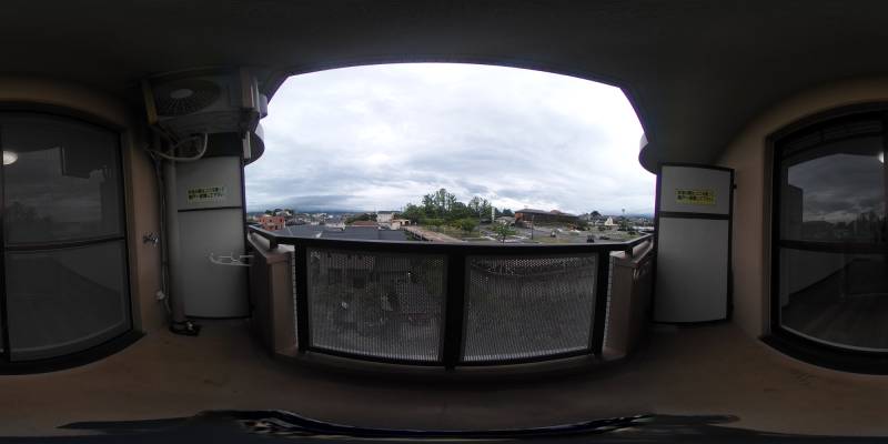 パノラマ画像バルコニー