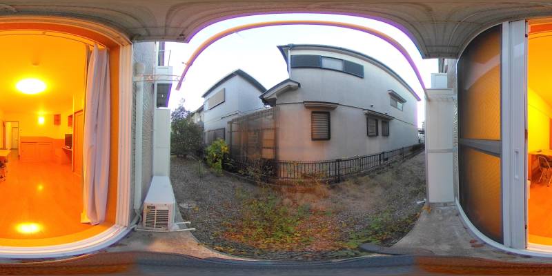 パノラマ画像庭