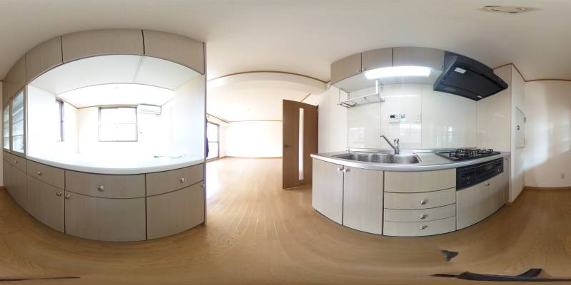 パノラマ画像キッチン