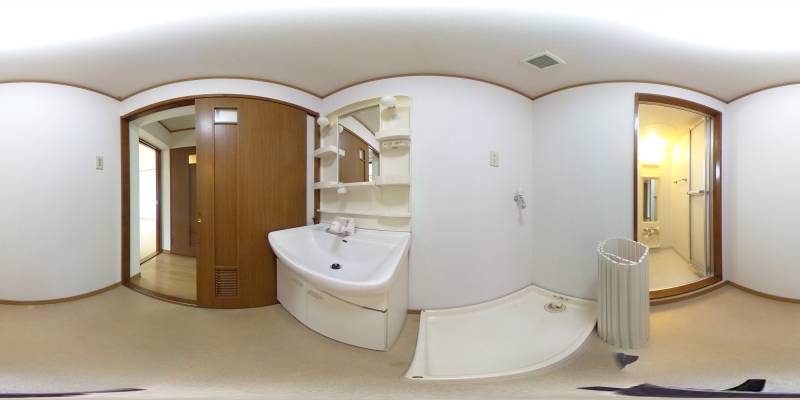 パノラマ画像洗面所