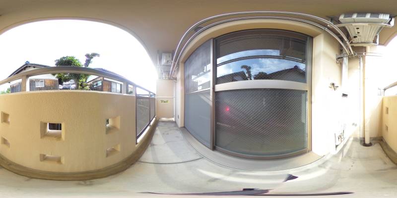 パノラマ画像バルコニー