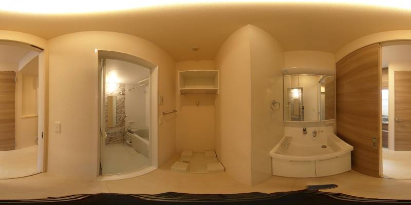 パノラマ画像洗面所