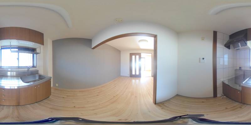 パノラマ画像キッチン