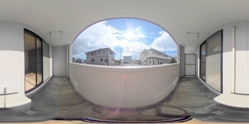 パノラマ画像バルコニー