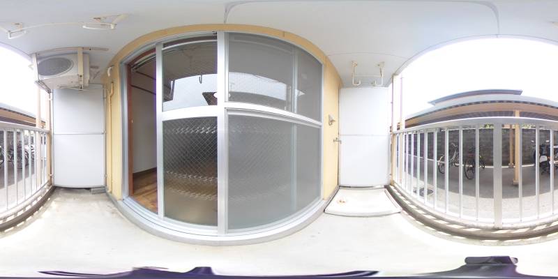 パノラマ画像バルコニー