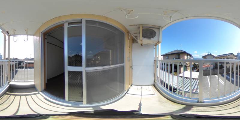 パノラマ画像バルコニー