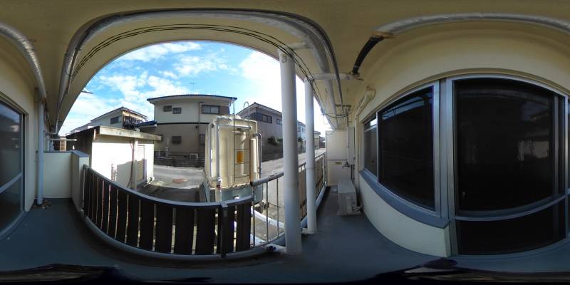 パノラマ画像バルコニー