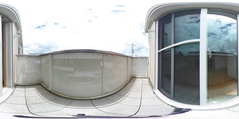 パノラマ画像バルコニー