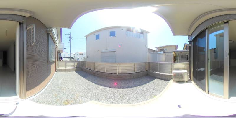 パノラマ画像庭