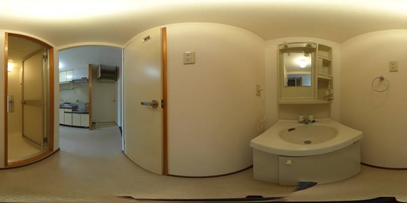 パノラマ画像洗面所