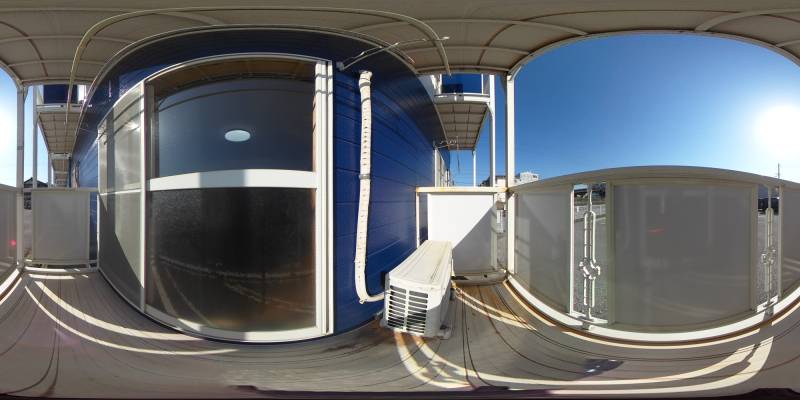 パノラマ画像バルコニー