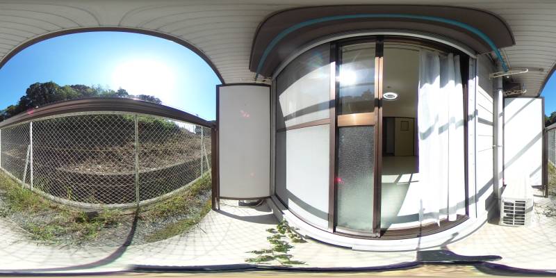 パノラマ画像バルコニー