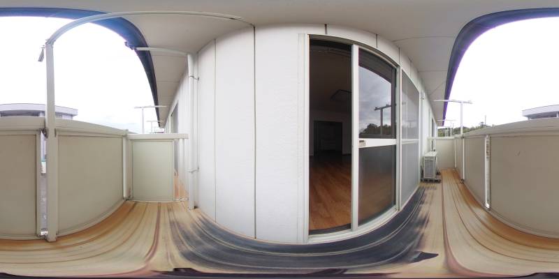 パノラマ画像バルコニー