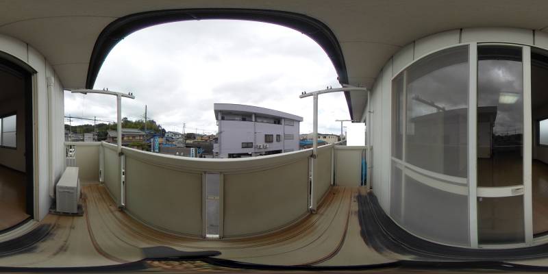 パノラマ画像バルコニー