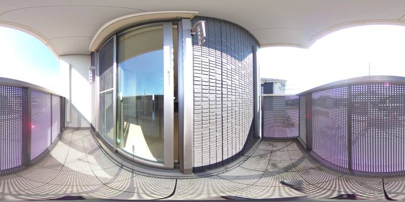 パノラマ画像バルコニー