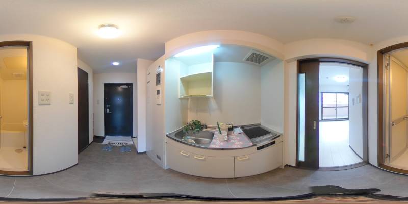 パノラマ画像キッチン